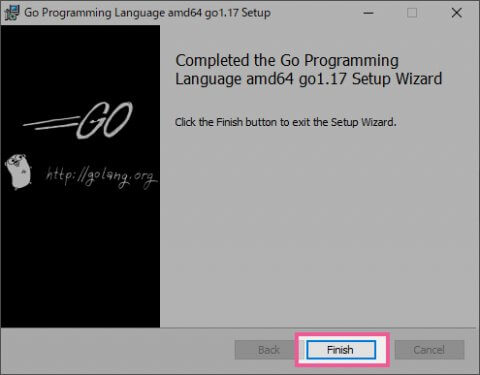 Goのインストール⑤