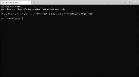 Windows Terminal の画面