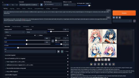 A1111でイラストを生成をしてみた