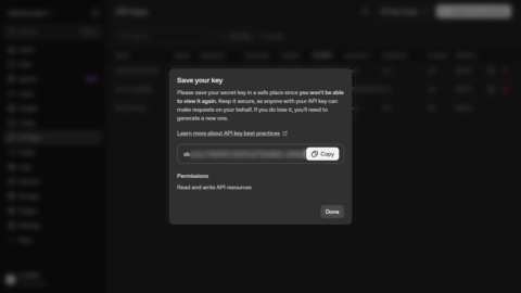 OpenAI-APIキーの取得-04